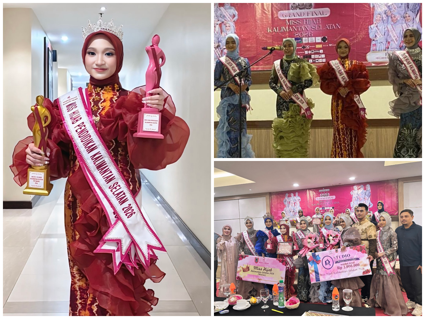 Hafizhah Adilah, Murid MAN 2 Kota Banjarmasin, Raih Runner Up 2 Miss Hijab Pendidikan Kalsel 2026