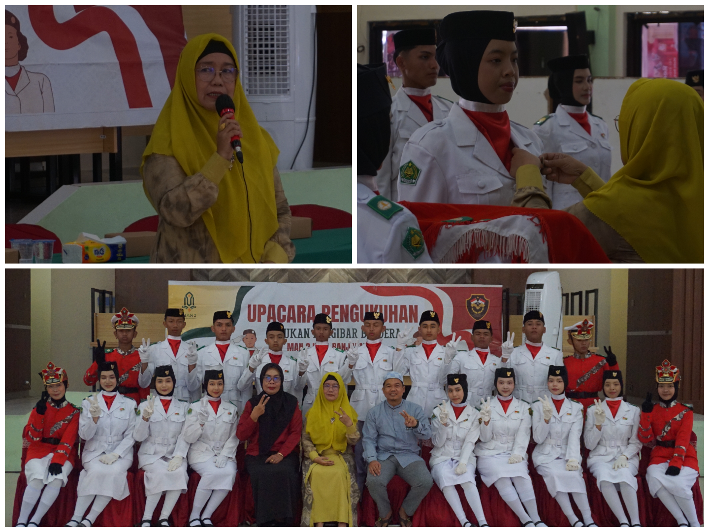 Wakamad Kesiswaan Kukuhkan Sembilanbelas Anggota Paskibraka MAN 2 Kota Banjarmasin Tahun 2026