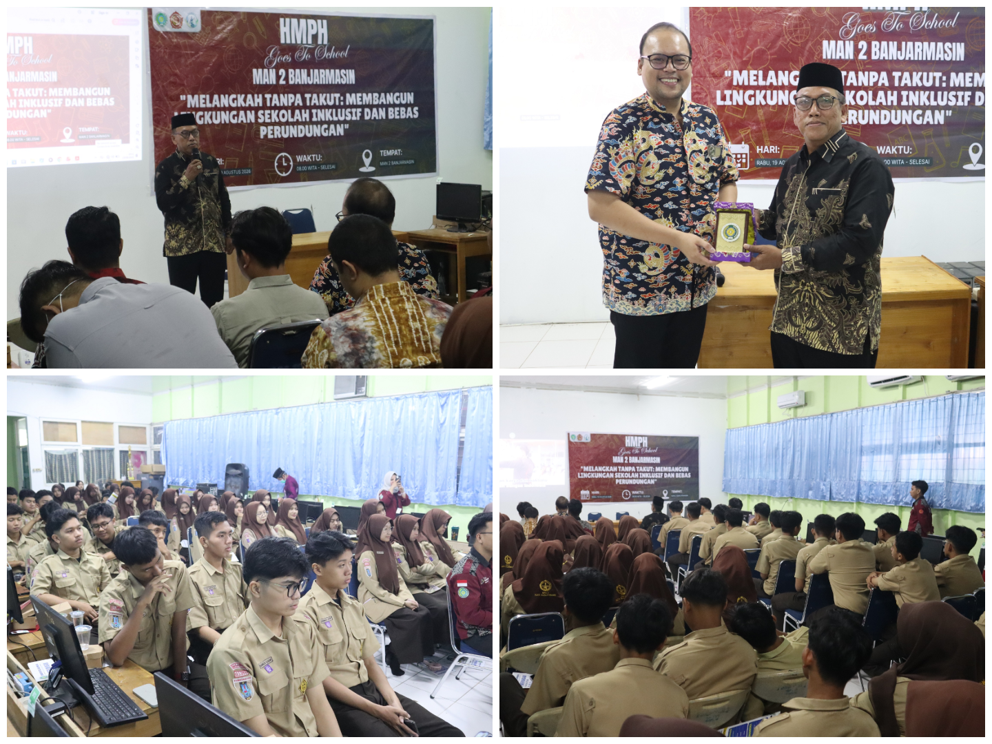 HMPH Goes to School Hadir di MAN 2 Kota Banjarmasin, Dorong Sekolah Inklusif dan Bebas Perundungan