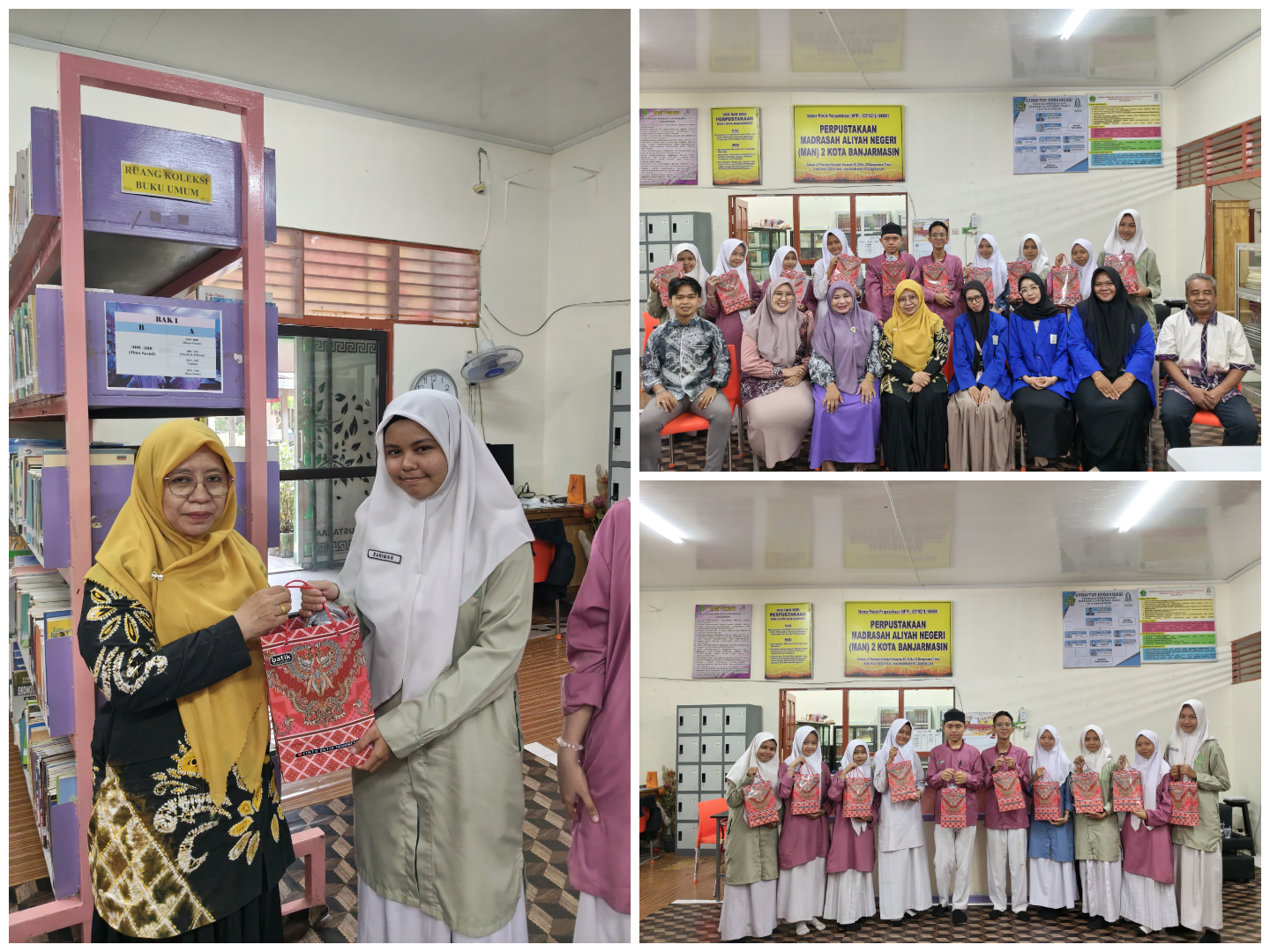 Sepuluh Komentator Terbaik Nobar Film Buya Hamka Terima Apresiasi Perpustakaan MAN 2 Kota Banjarmasin