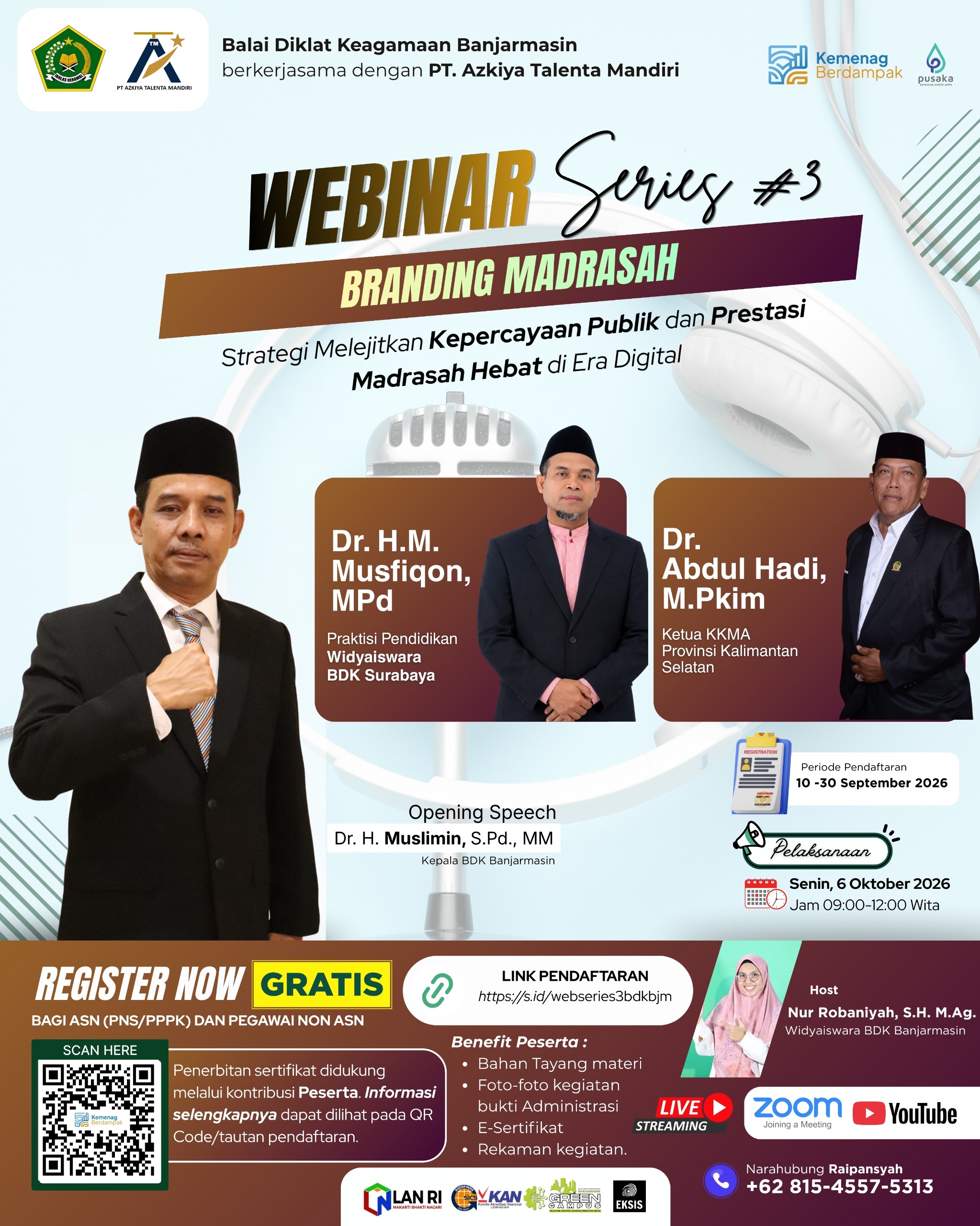 Kamad MAN 2 Kota Banjarmasin Akan Hadir sebagai Narasumber Webinar Branding Madrasah, Ajak GTK Perkuat Citra Positif Madrasah di Era Digital