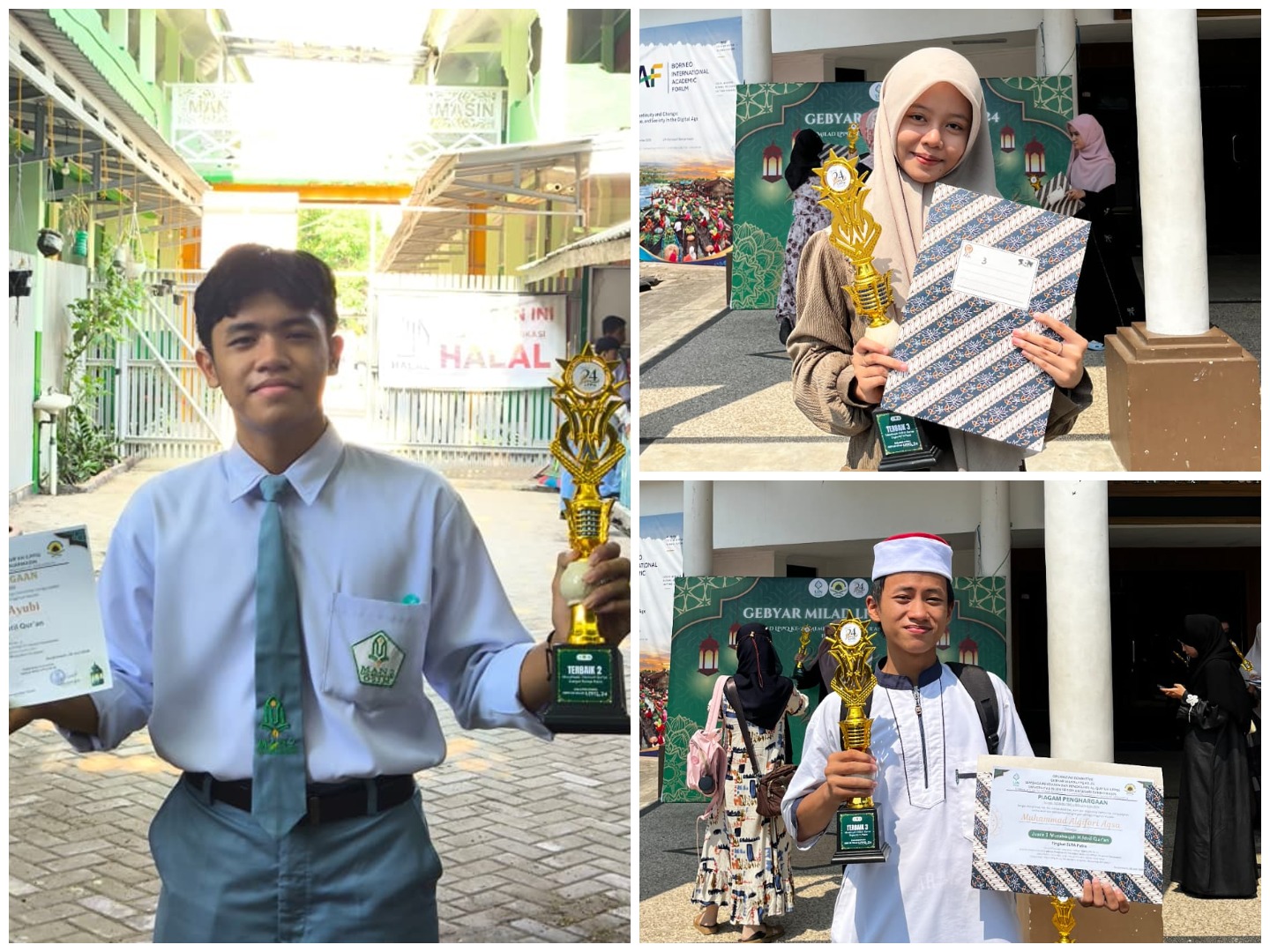 Tiga Murid MAN 2 Kota Banjarmasin Raih Prestasi pada Gebyar Milad LPPQ ke-24 UIN Antasari