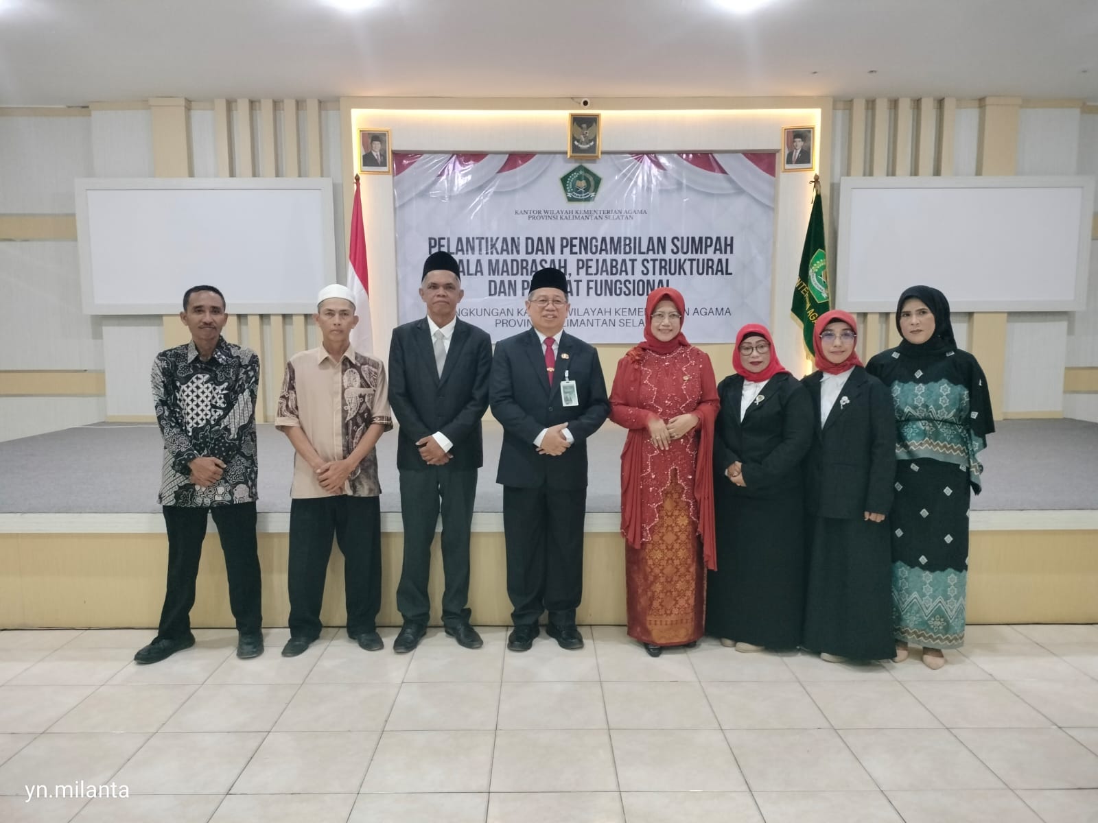 Dua Tenaga Kependidikan MAN 2 Kota Banjarmasin Resmi Dilantik sebagai Pranata Keuangan APBN Jenjang Penyelia