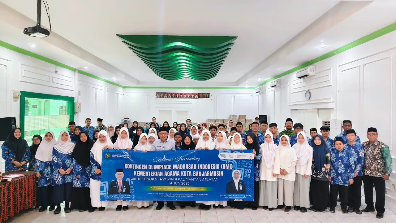 Lima Murid MAN 2 Kota Banjarmasin Wakili Kemenag Kota Banjarmasin pada OMI Tingkat Provinsi Kalsel 2026