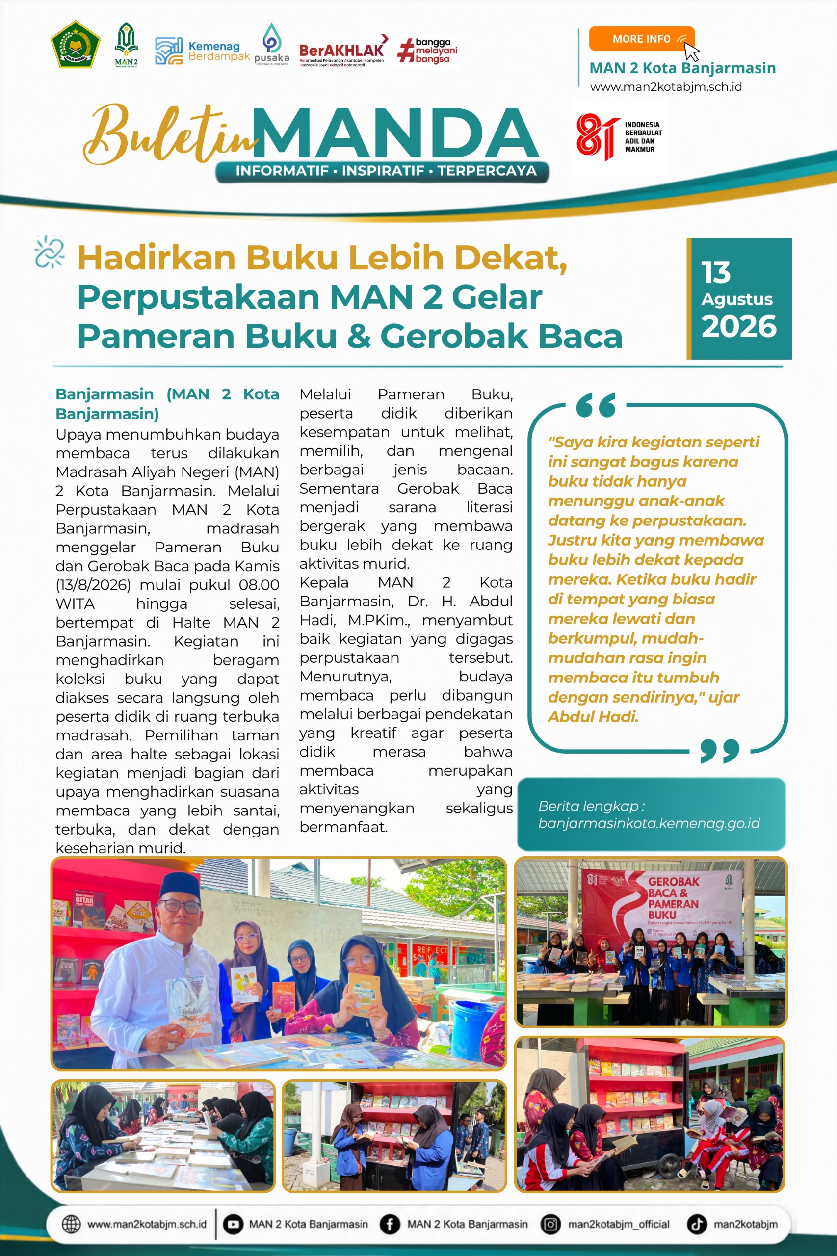 Pameran Buku dan Gerobak Baca