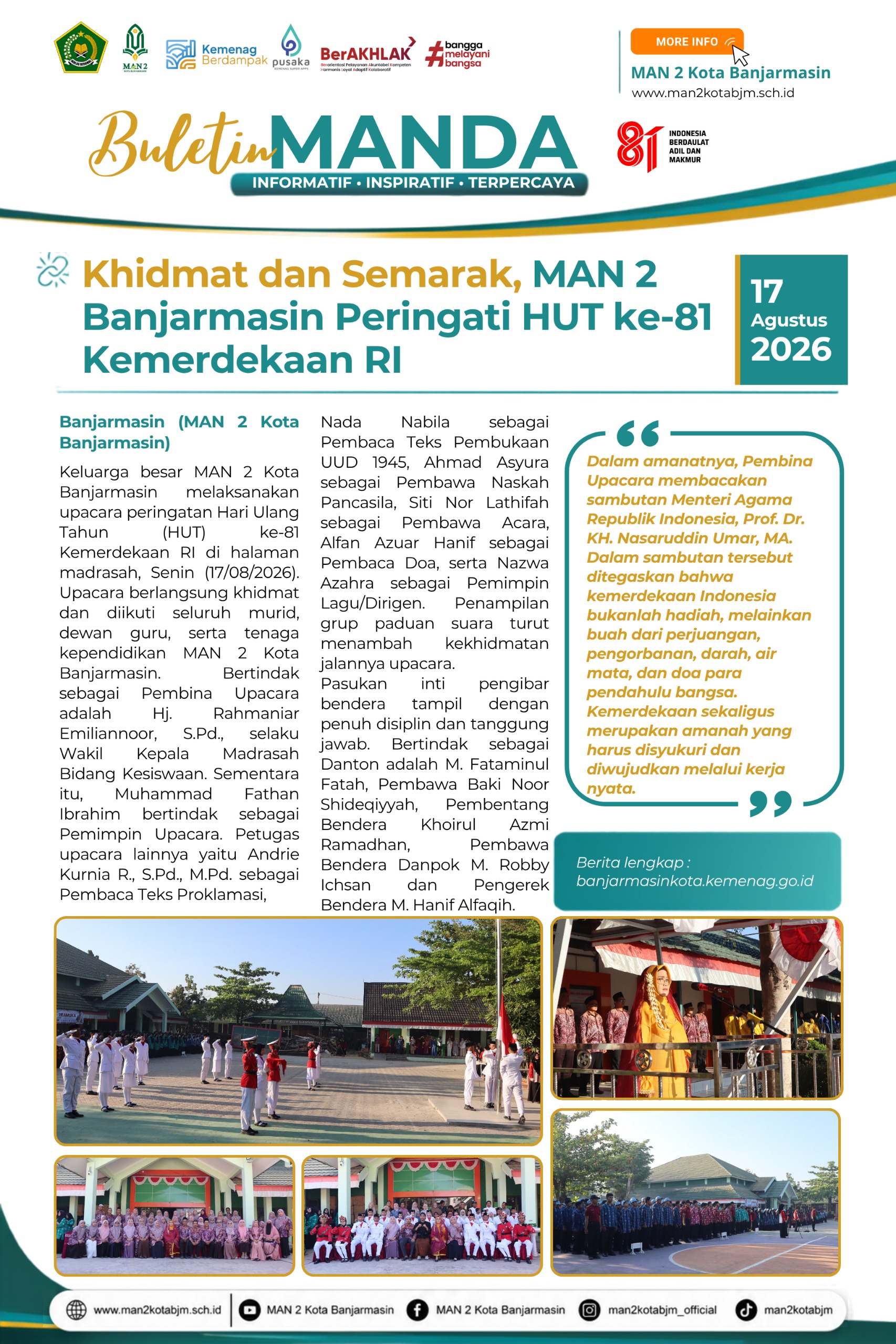 MAN 2 Peringati HUT RI