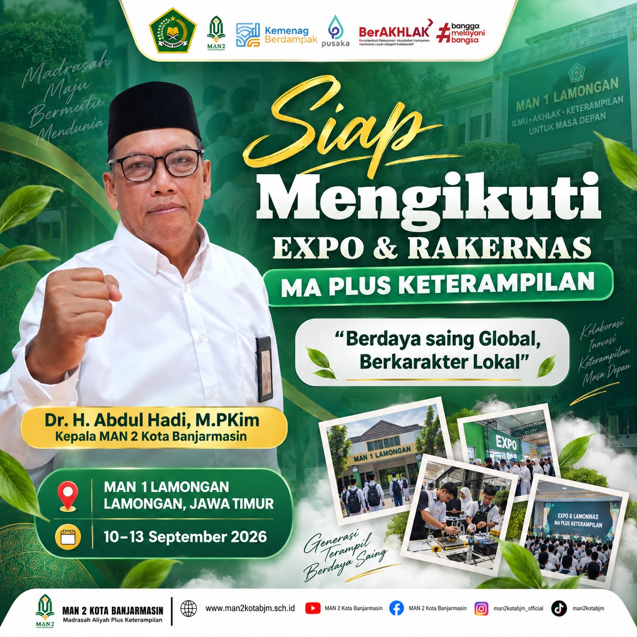 Siap mengikuti Expo dan Rakernas MA Plus Keterampilan