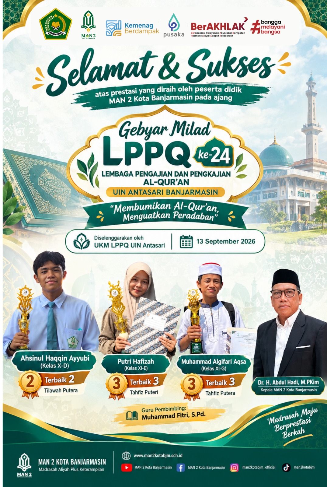 Selamat dan Sukses Gebyar Milad LPPQ